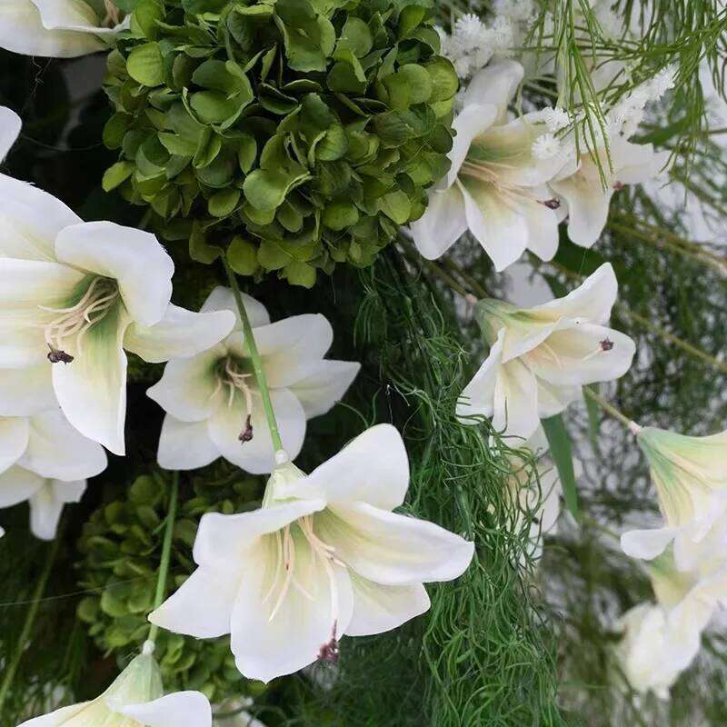 Customized Artificial Greenery Backdrop Mariage White Flower Arrangement Decoration Arch W260130