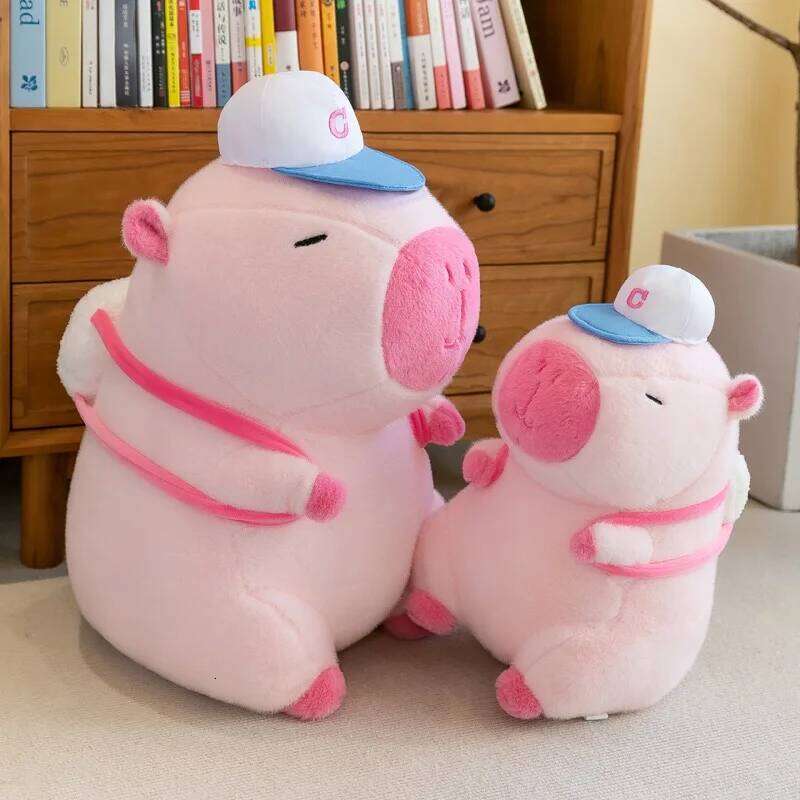 22CM Kapibala Plush Toy Internet Celebrity Capybara Jun Ugly Cute Guinea Pig Doll Boys Girls Anime Kawaii Y260128