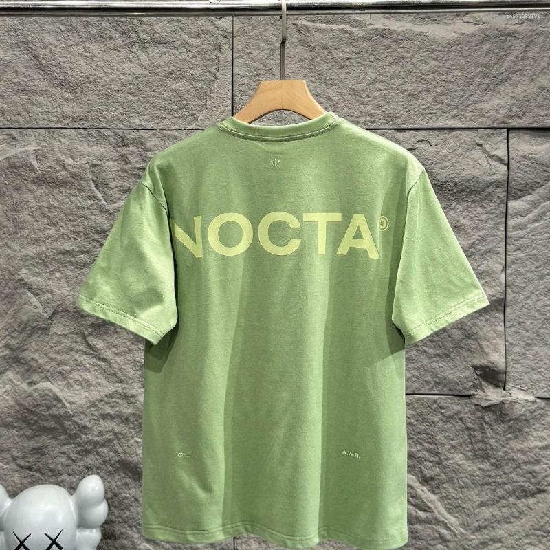 Men's T Shirts Drop Nocta 2026 Summer Couple Letter Printed Round Neck Short-Sleeved T-Shirt Black Gray Green