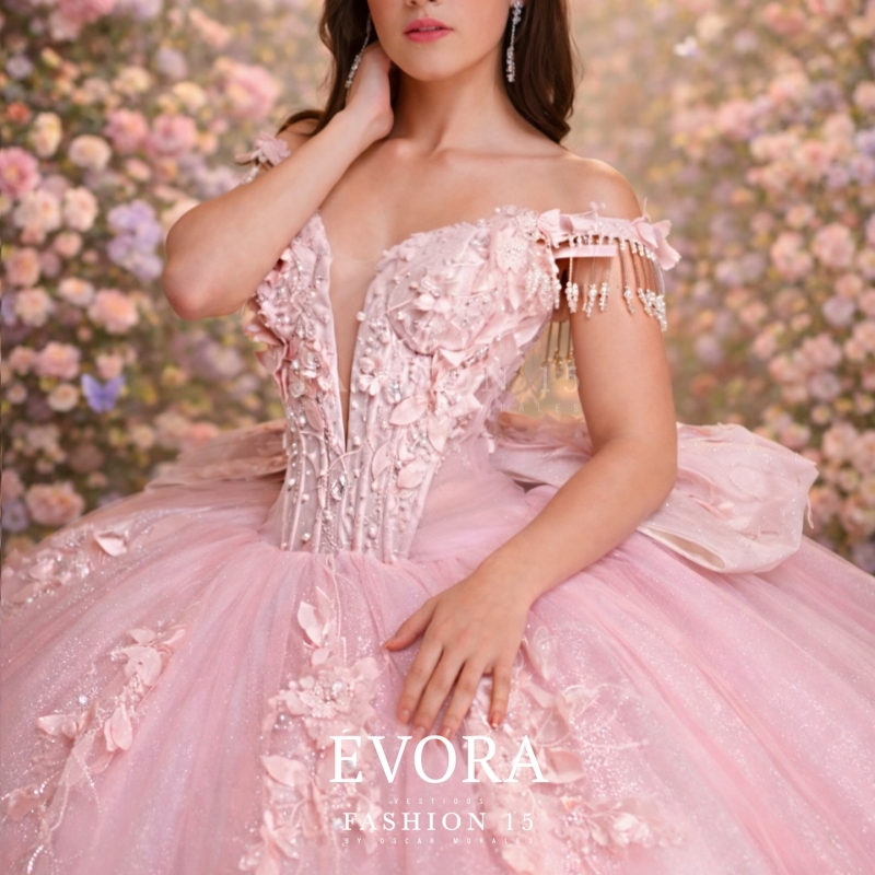 Pink Shiny Princess Sweet 16 Dress Quinceanera Dresses Applique Flower Beading Crystal Corset Tull Party Birthday Vestidos 15 De Anos