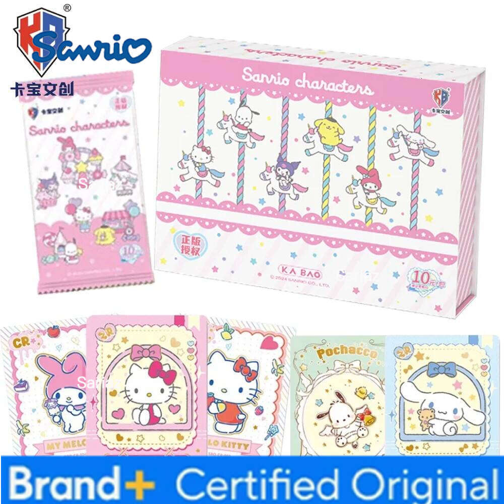 Sanrio KABAO Original Collection Japanese Popular Cute Cartoon Character Window Opening Craft Card Girl Cherish Gift Toys H26013011
