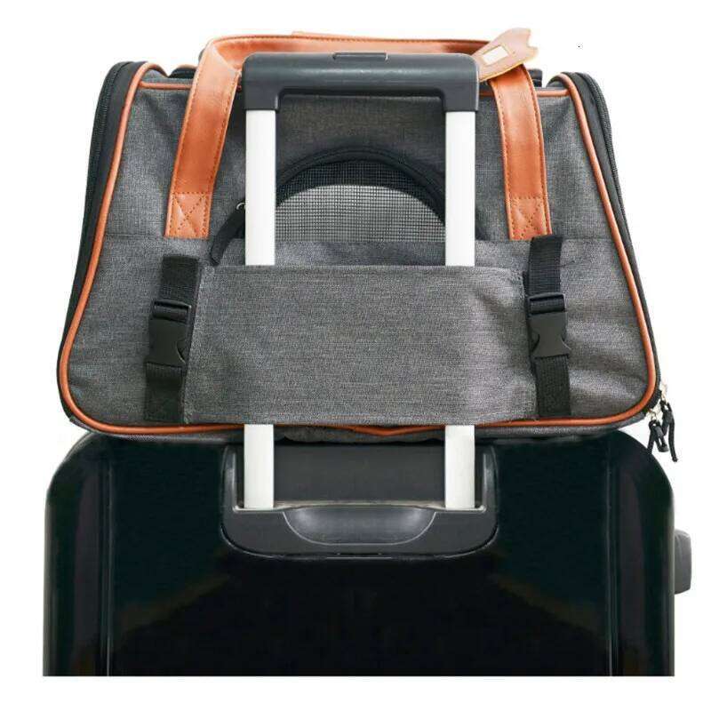 Carrier Car Seat Pet Carriers Portable Backpack Cat Cage Breathable Small Dog Travel Bag Airplane Approved 26H0130