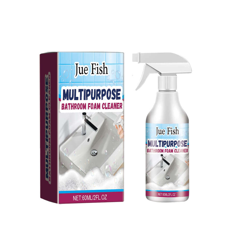 Jue-Fish Foam Cleaning Bathroom Glass Door Bathtub Water Stains Cleaner S260130