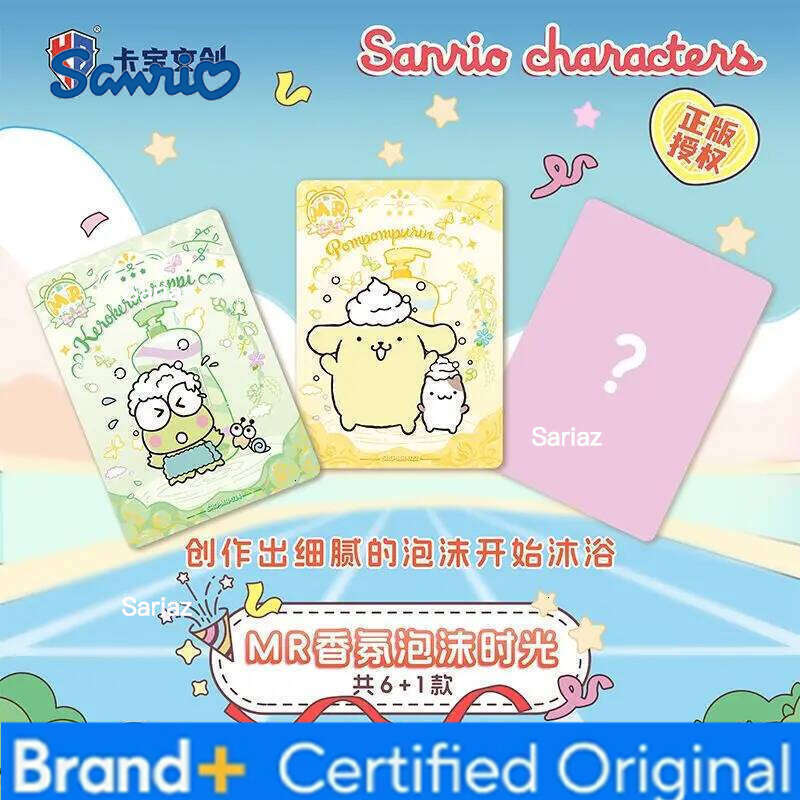 Sanrio Genuine Kuromi Hello Kitty Shining Cards Cartoon My Melody Cinnamoroll Collectible Game Trading Card Kids Toys Gifts H260130111