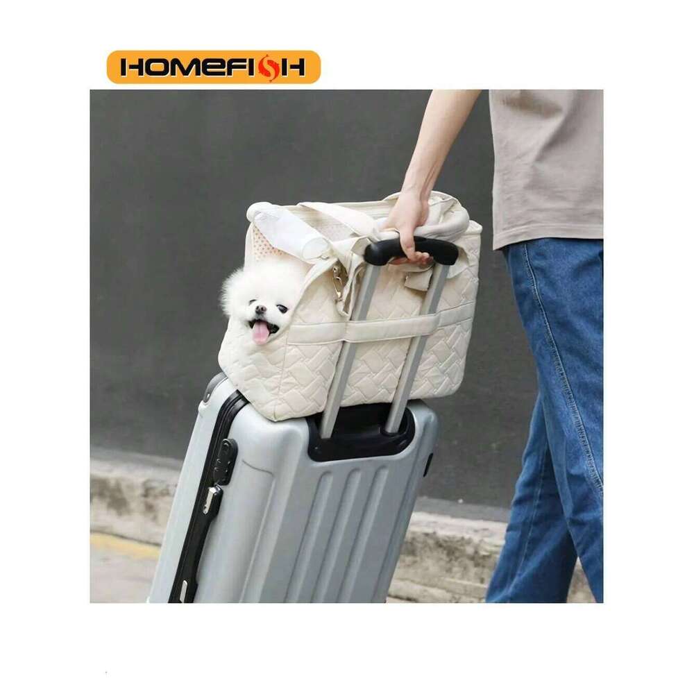 Pet cat dog tote no escape, portable, multifunctional, large capacity, breathable, horizontal bag, portable soft bag 26H0130