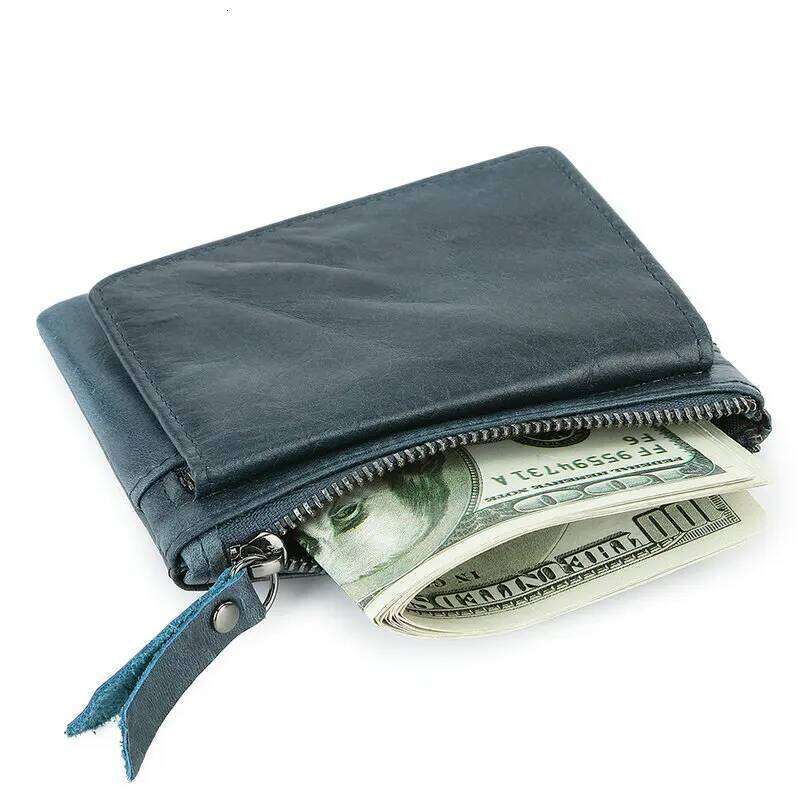 GENODERN New Purse Genuine Leather Retro Creative Mini Japanese Style Coin Multifunctional Card Holder Z260130