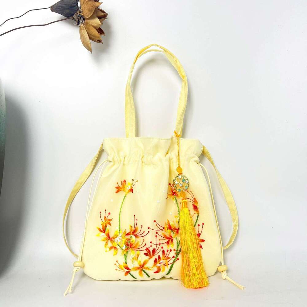 Embroidery National Hanfu Matching Handbag Ancient Style Crossbody Casual Versatile Artistic Small Bag MASA