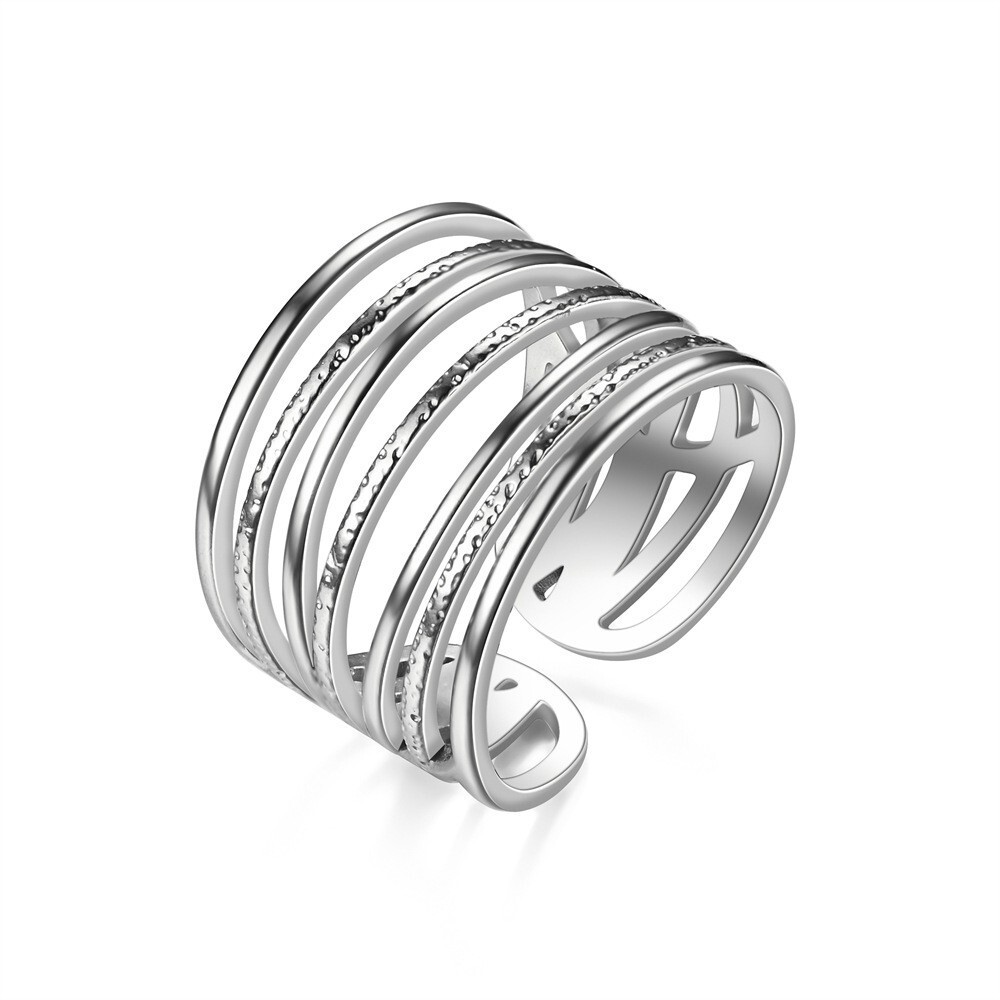 Fashion New Hydraulic Open Wide Band Tail Ring Source Manufacturer Large Quantity