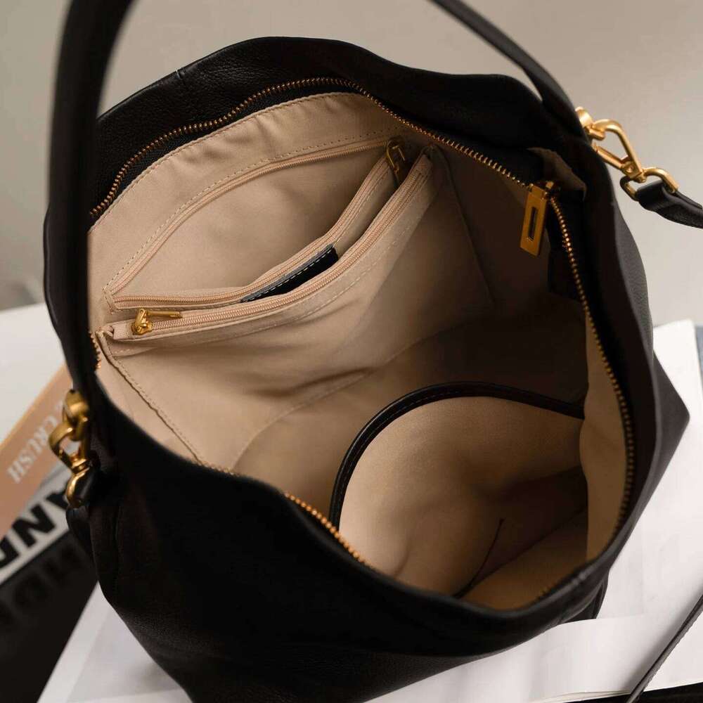 Genuine Grade Leather Women Shoulder Crossbody Large Bag Luxury Designer Brand Female Handbag Fashion Soft Cowhide Ladies Tote
