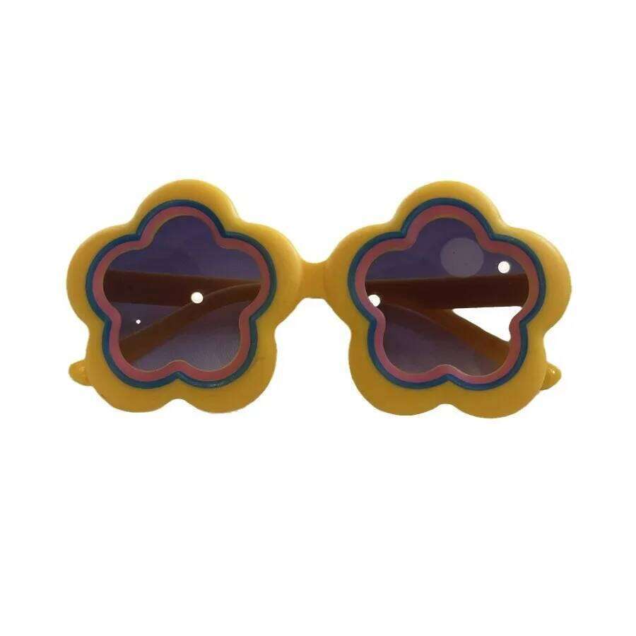 2024 New Children's Sunglasses Flower Shaped Sunscreen Sun Glasses for Female Baby Photography Fashion Shades UV400 Gafas De Sol H260130