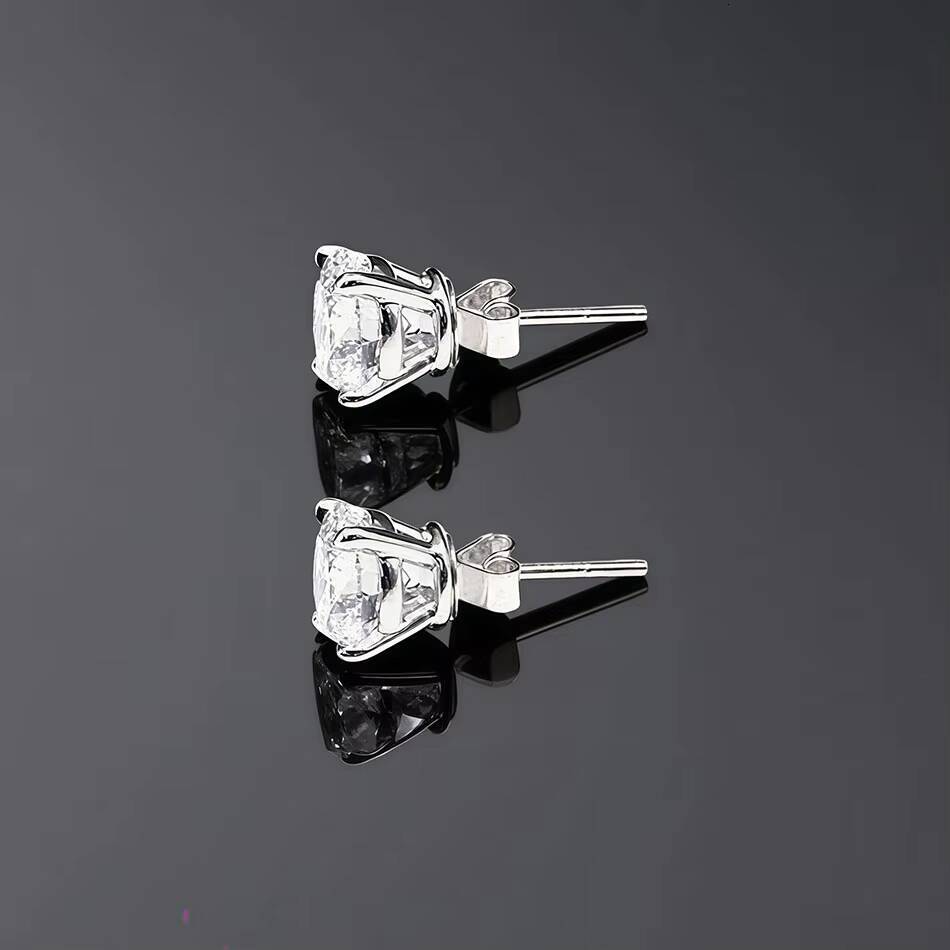 Lab Grown Diamond Stud Earrings Jewelry Set 14K 18K Solid Gold Custom 05ct to 3ct Lab Diamond Earrings Free Shipping Unisex
