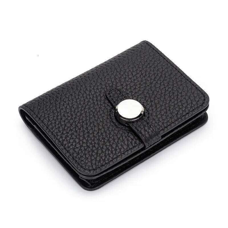 Genuine Leather Card Holder High Quality Women's Wallets and Purses 2022 New Fashion Female Hasp Solid Cash Pocket Money Bag Z260130