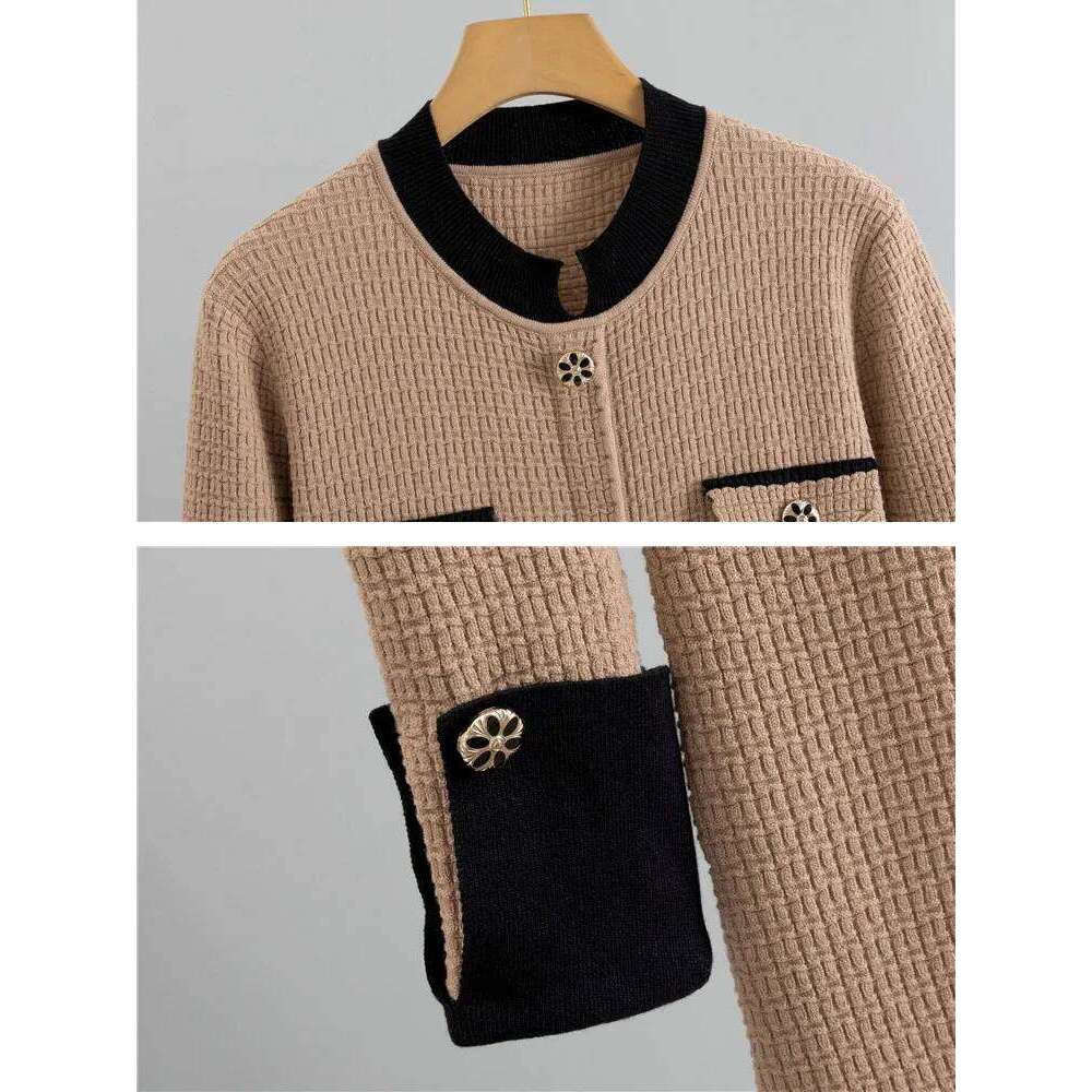 Elegant Fashion A-lined Knit Dress Women O-neck Knitwears Long Sleeve Vestidos Korean Design Slim Mid Length Dresses With Belt XJ260130