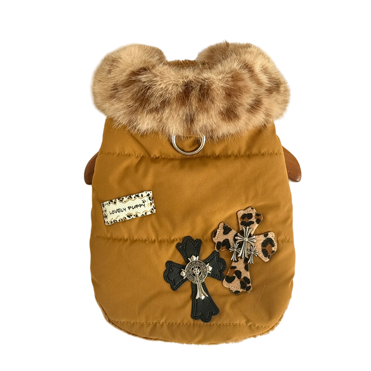 Winter New Product: Small and Medium sized Pet Dogs, Cats, Cashmere with Cotton Collar for Warmth and Traction, Cotton Jacket