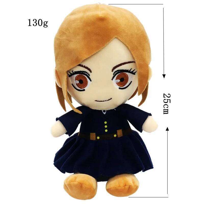 25cm Jujutsu Kaisen Plush Toys Anime Plushies Fushiguro Megumi Kugisaki Nobara Gojo Satoru Soft Stuffed Dolls Kids Gifts Y260128