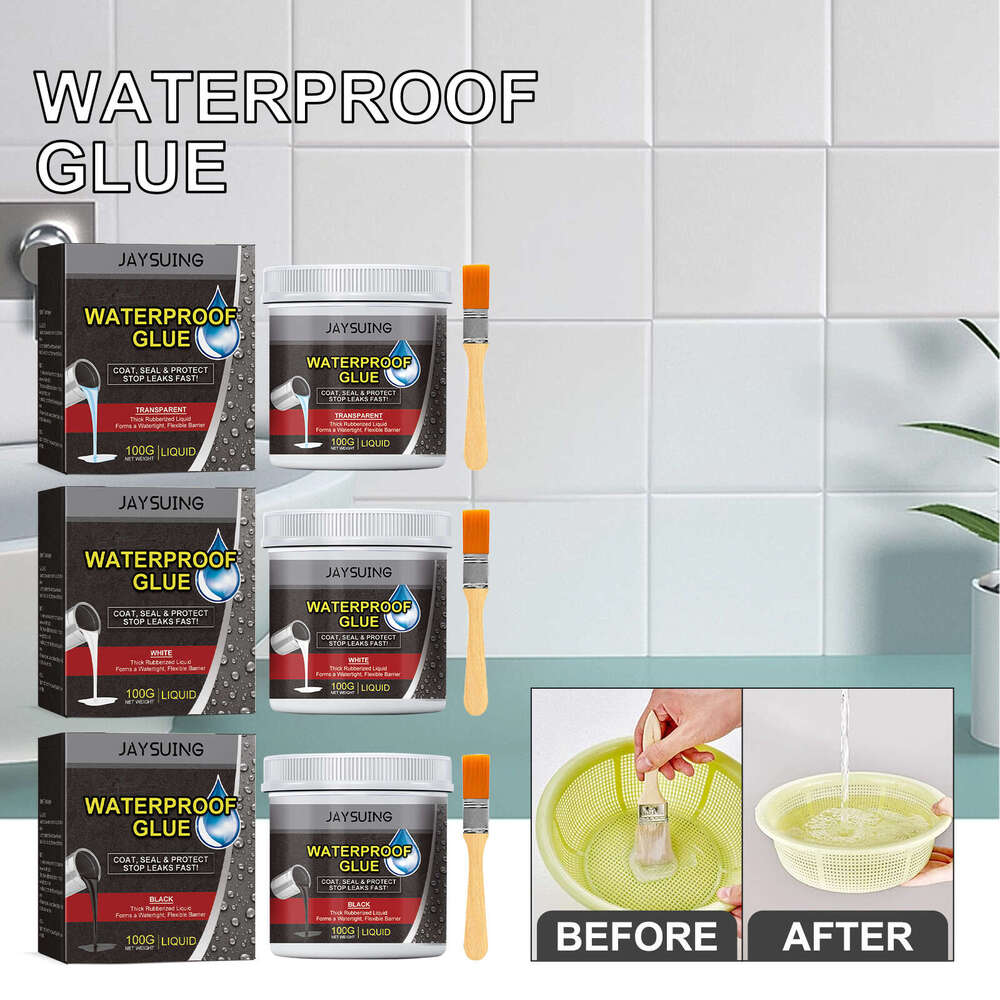 Jaysuing Glue Multi-functional Repair Leak-proof Transparent Waterproof Wall Coating for Bathroom Kitchen Pipes S260130