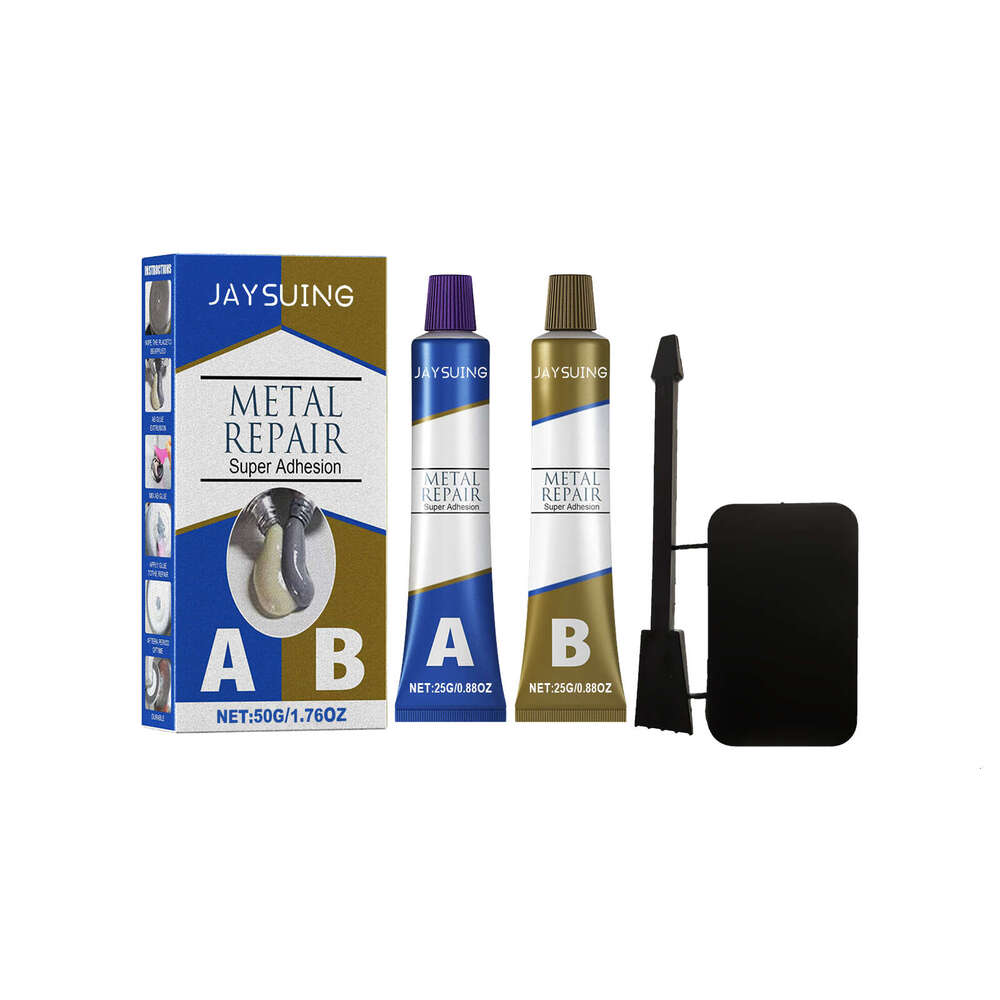 Jaysuing Waterproof Welding 50g Boxed Cast Iron Sealant AB Glue Leak Repair Agent Metal Adhesive S260130