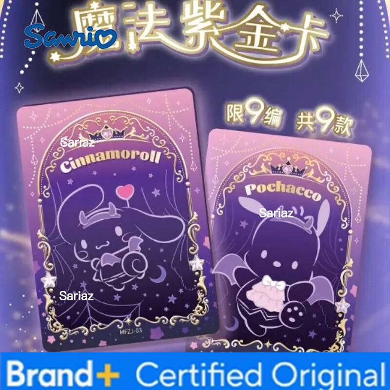 Sanrio Genuine Family Daily Small Card Magical Diary HelloKitty Pink Cute Anniversary Gift Box Collection Cards Toys H260130