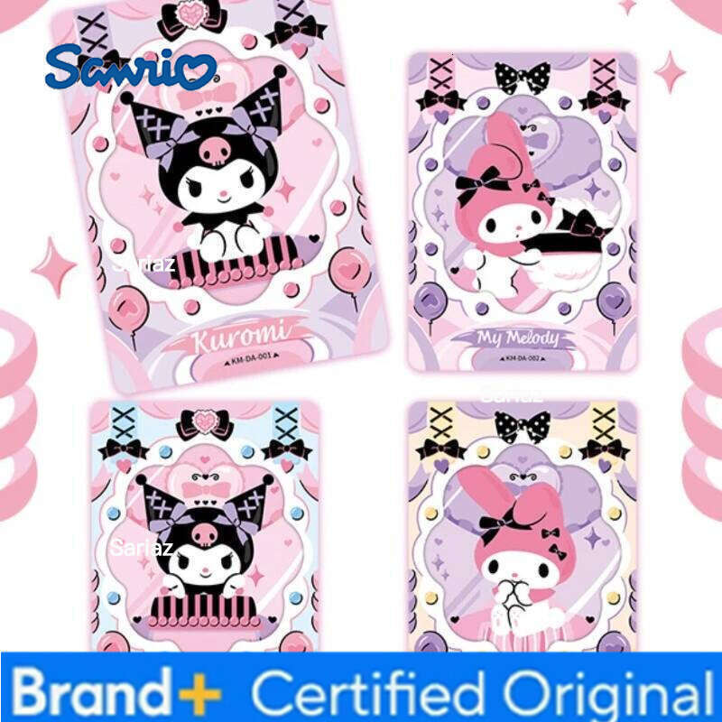 Sanrio Fun Genuine Characters Cards Memory Collection Card My Melody Kuromi Rare Dual Character Girl Anime Gift Toys H260130