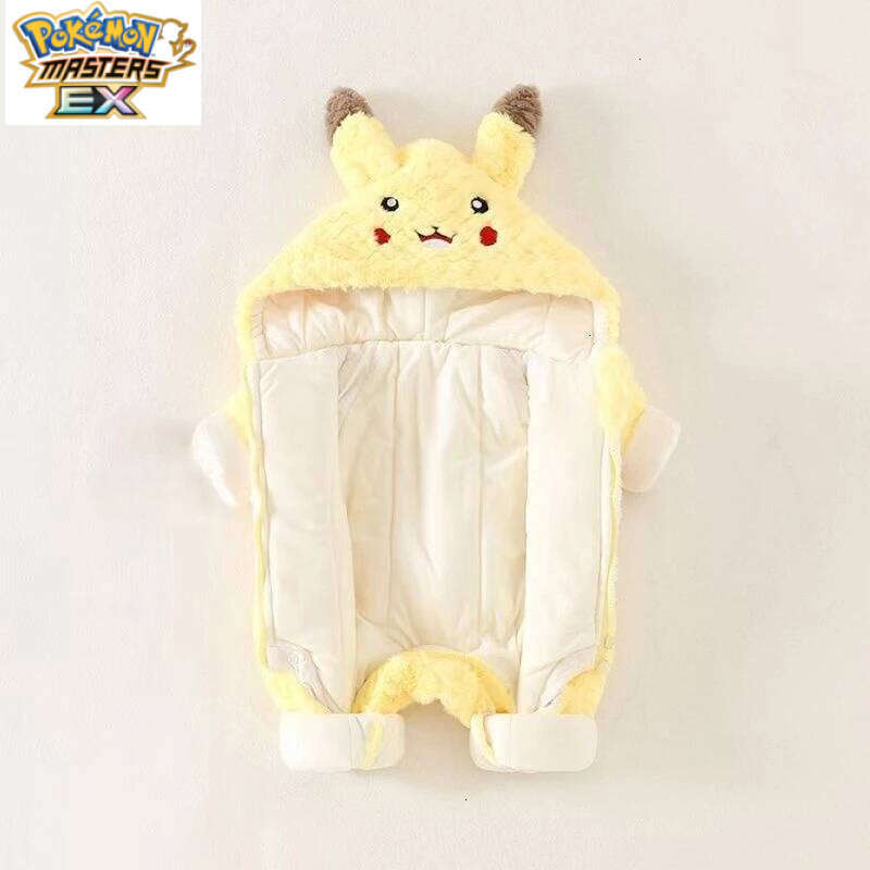 Pokemon Pikachu One-piece Clothes Anime Cosplay Hooded Warm Pajamas Cute Baby Children's Toys Christmas Gift L260129 - view 6