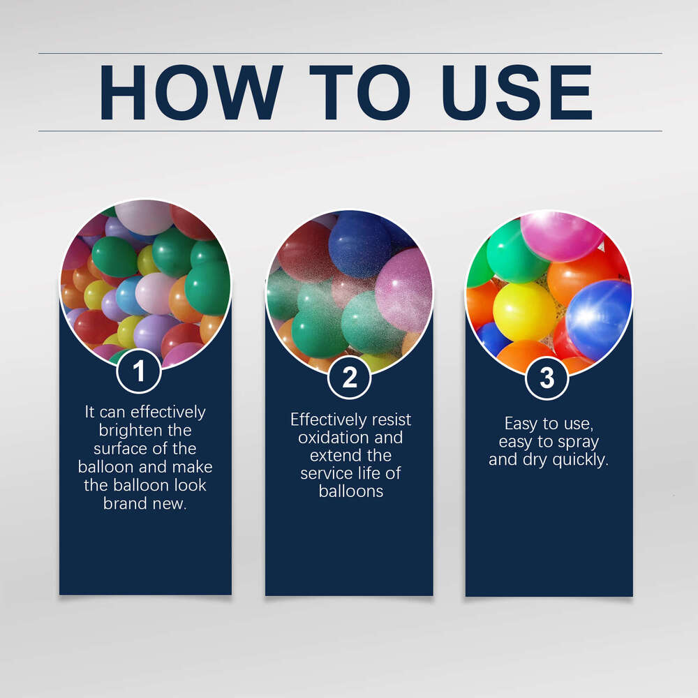 Dowmoo Latex Balloon Long-lasting Non-oxidizing Enhances Gloss Texture Atmosphere Spray S260130