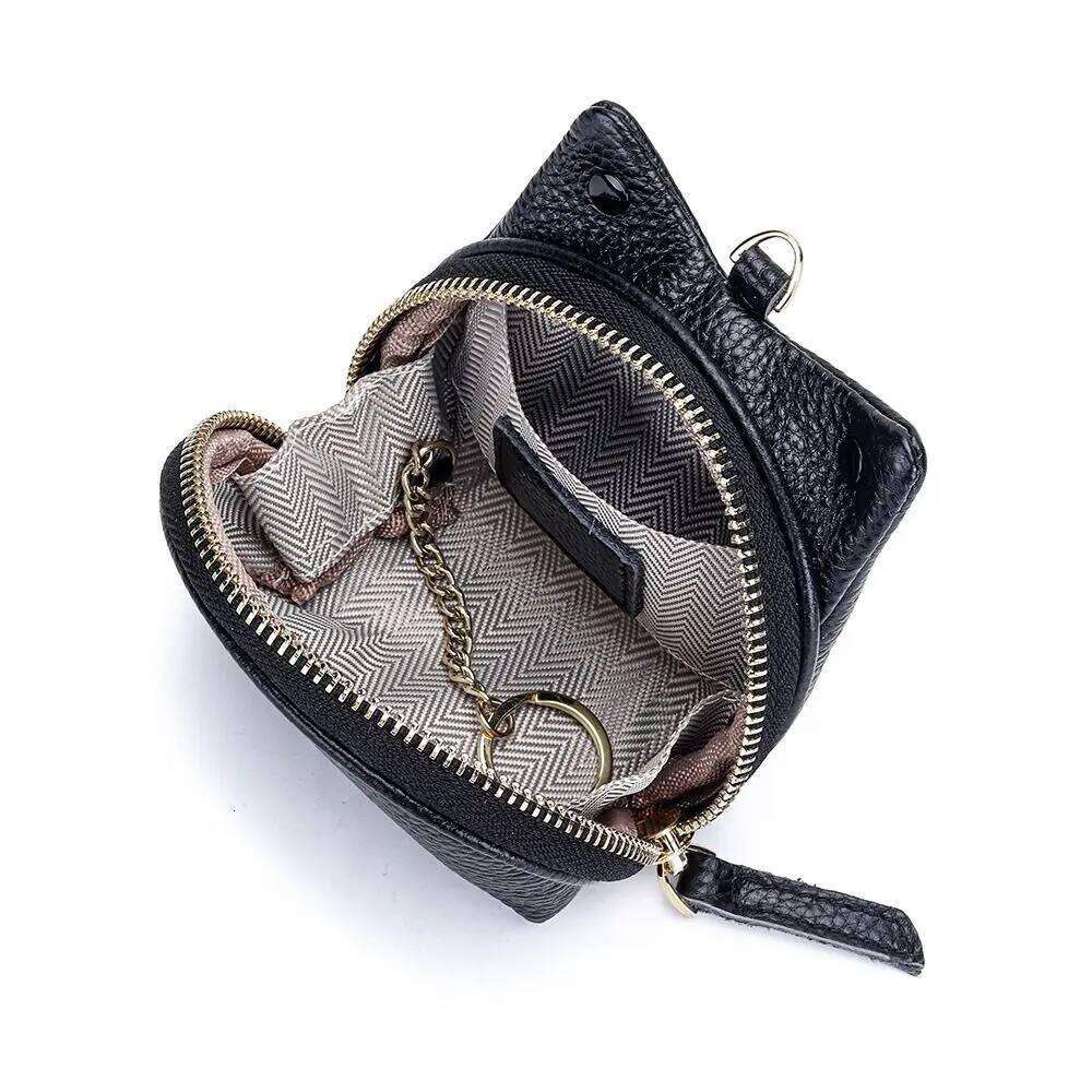 High Quality Genuine Leather Coin Purse Zipper Multi-Functional Storage Bag Cartoon Frog Design Card Holder Women's Accessories Z260130