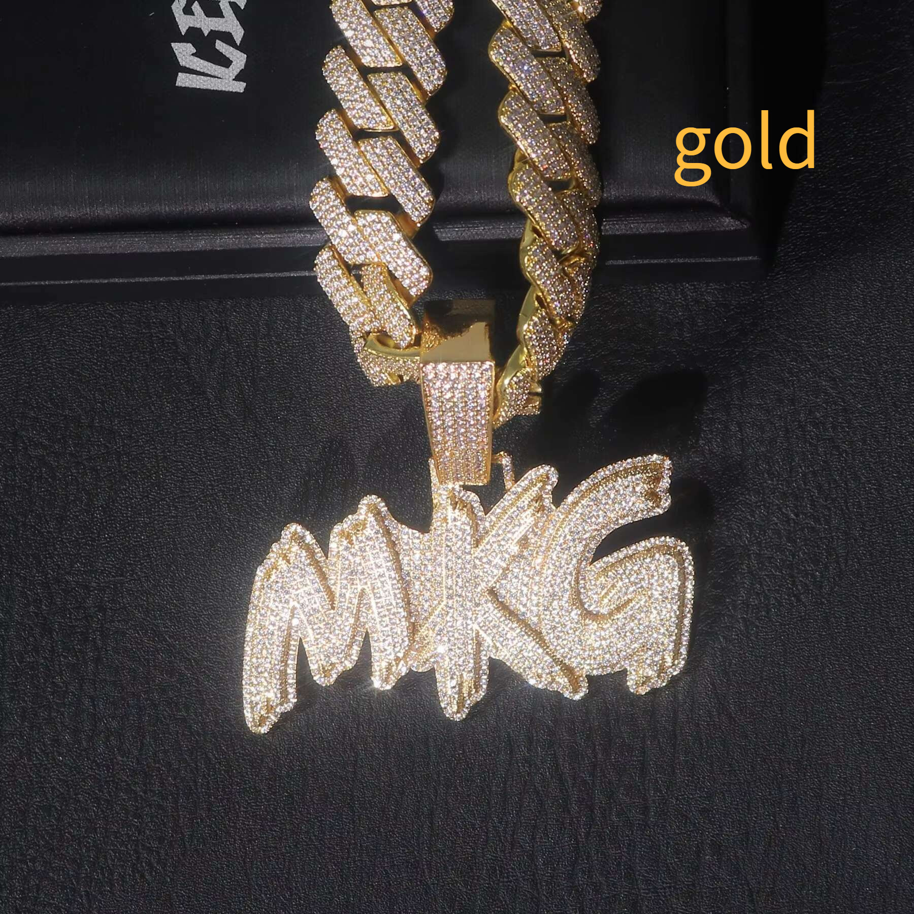 Mens High Quality S925 Rapper Pendant Hip Hop Necklace 25 Inches Iced Out Moissanite Diamond Shiny Letter Pendant Jewelry
