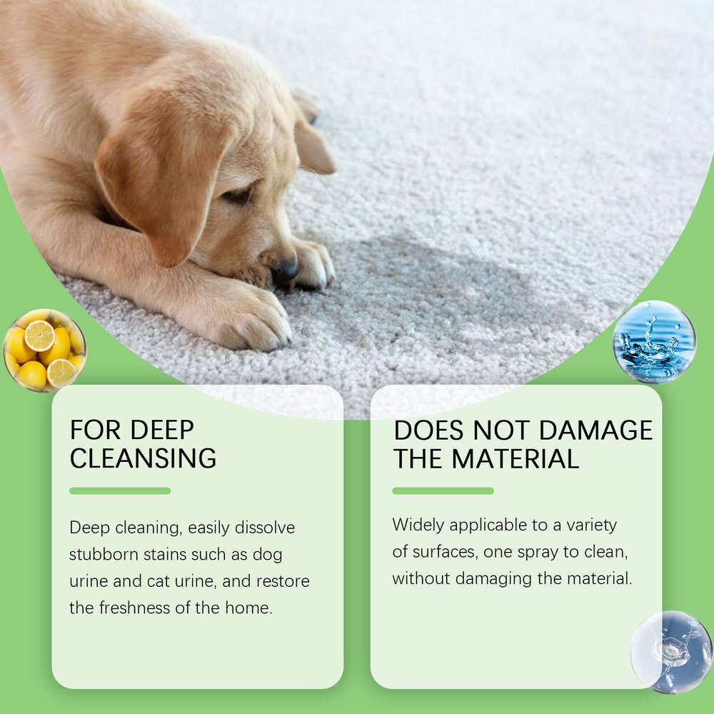 YEGBONG Stain Remover Cat Dog Stains Food Grease Pet Mucus Saliva Cleaner S260130