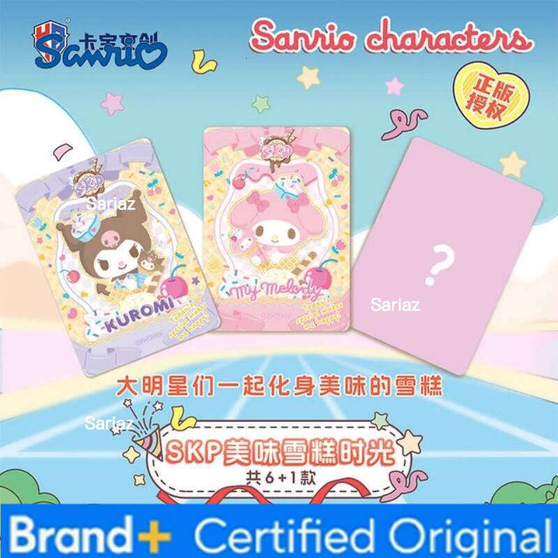 Sanrio Hot Genuine Rare Collection Hobby Card Book Cute Character Kuromi Melody Kitty Cinnamoroll Pompompurin Children Gift H260130