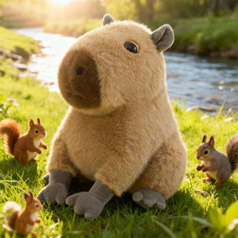 Hot Kapibala Pillow Kawaii Plush Toy Adorable Stuffed Doll Halloween Christmas Children's Birthday Gift Y260128