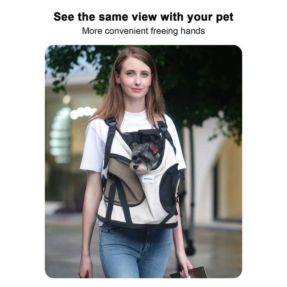 Puppy Kitten Travel Chest Sling Bag Pet Front Cat Dog Carrier Breathable Canvas Portable Backpack Cross Shoulder Strap 26H0130
