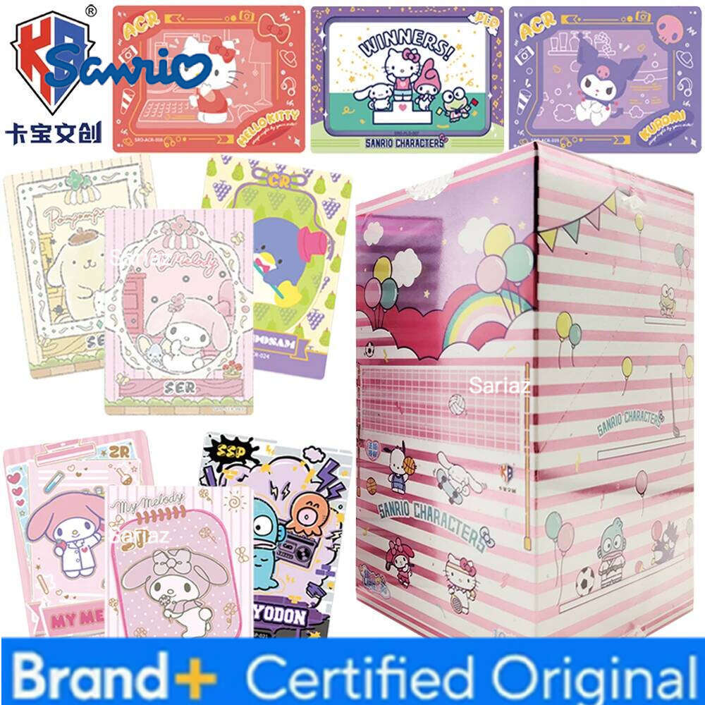Sanrio KABAO Genuine Cartoon Collection Cute Sushi Style Theme Card Fans' Like Hello Kitty Cinnamoroll Creative Toy Gifts H2601301