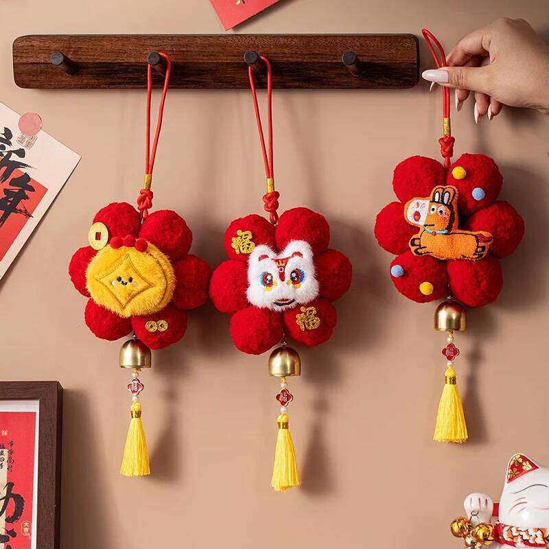 Bag Accessories 2026 New Decoration Horse Year Door Pendant With Tassel Chinese Spring Festival Tet Hanging Ornament