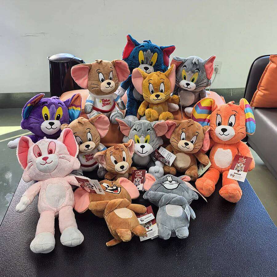 Anime Tom And Jerry Plush Toy Cartoon Movie Figures Cat Mouse Cute Plushies Stuffed Animal Doll Toys For Kids Gift Free Shipping Y260128