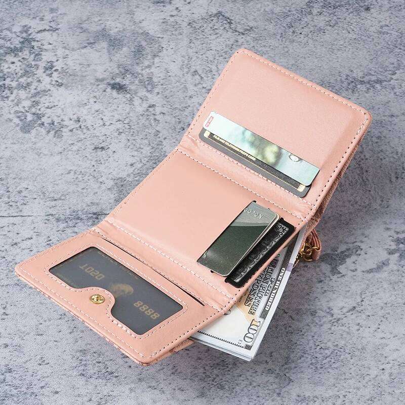 New style women's short, European and American PU high-end coin purse, printed, multi-card slots, small wallet, money cl Z260130