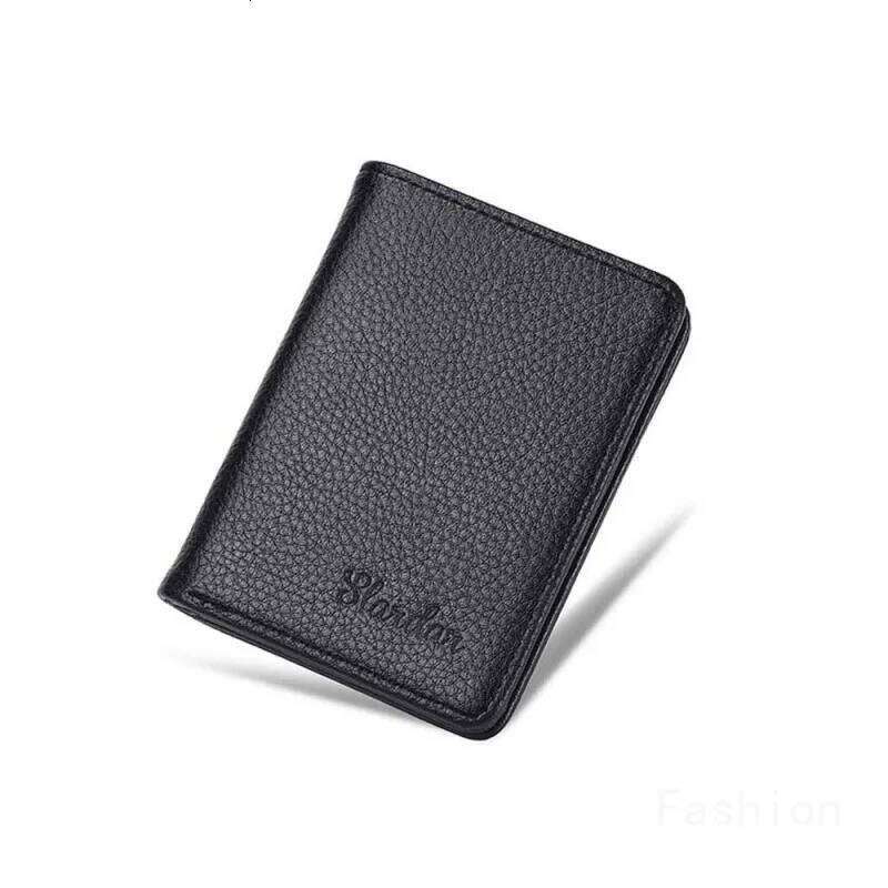 Ultra Thin Men's Vertical PU Wallet With Card Holder Multifunctional Leather Case for Cards and Driver's License Purse Z260130