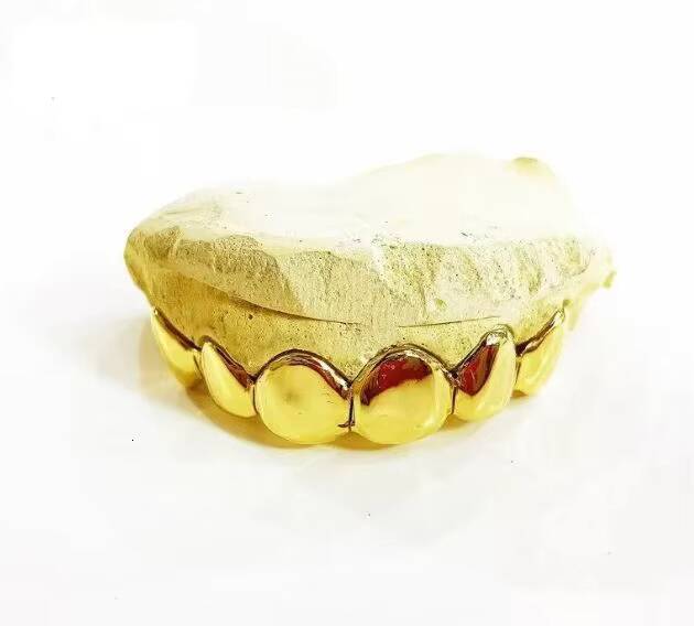 2026 new style Custom Solid Grillz Gold Grillz in Silver Vermeil 10k Gold Teeth Grillz