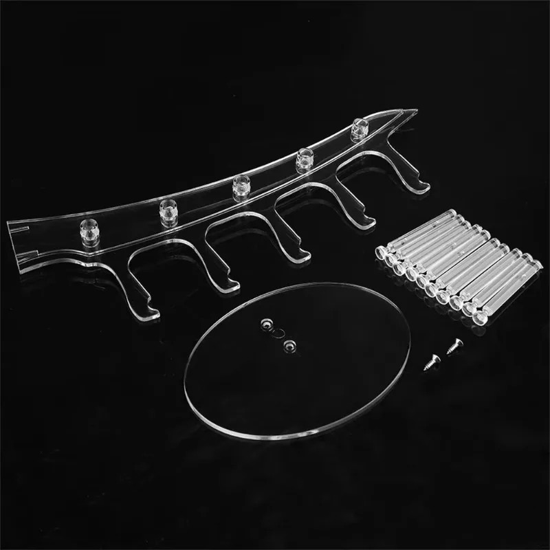 5 Pair Sunglasses Glasses Fashion Acrylic Show Rack Counter Eyeglasses Display Stand Holder Transparent 260130