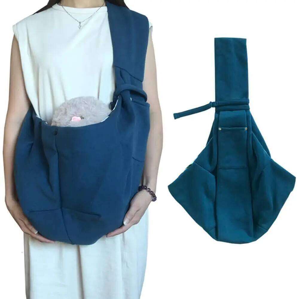 Sling Carrier For Small Dogs Cats Breathable Adjustable Crossbody Shoulder Bag Portable Foldable Outdoor Travel Pet Handbag 26H0130