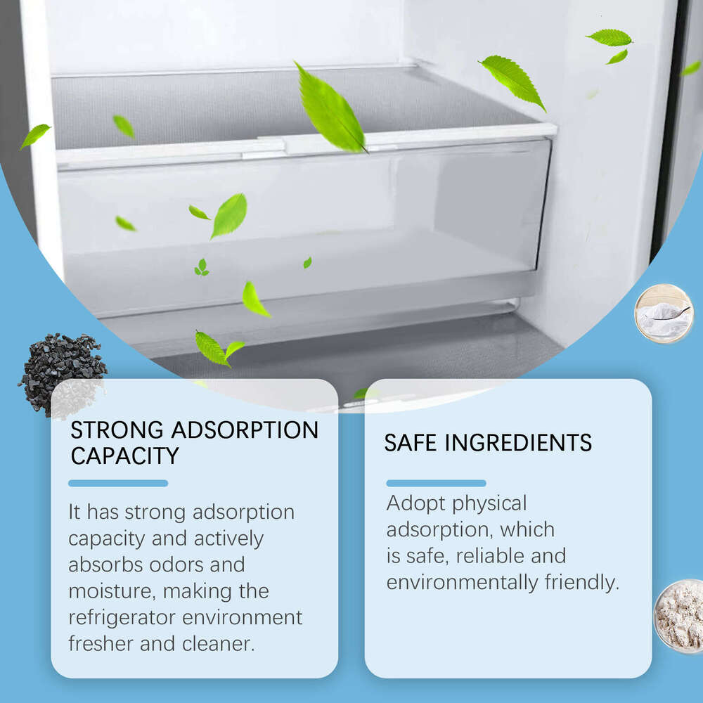 Jue Fish Deodorizer Box Household Freezer Deodorizing Cleaner Odor Eliminator Refrigerator Cleaning Agent S260130