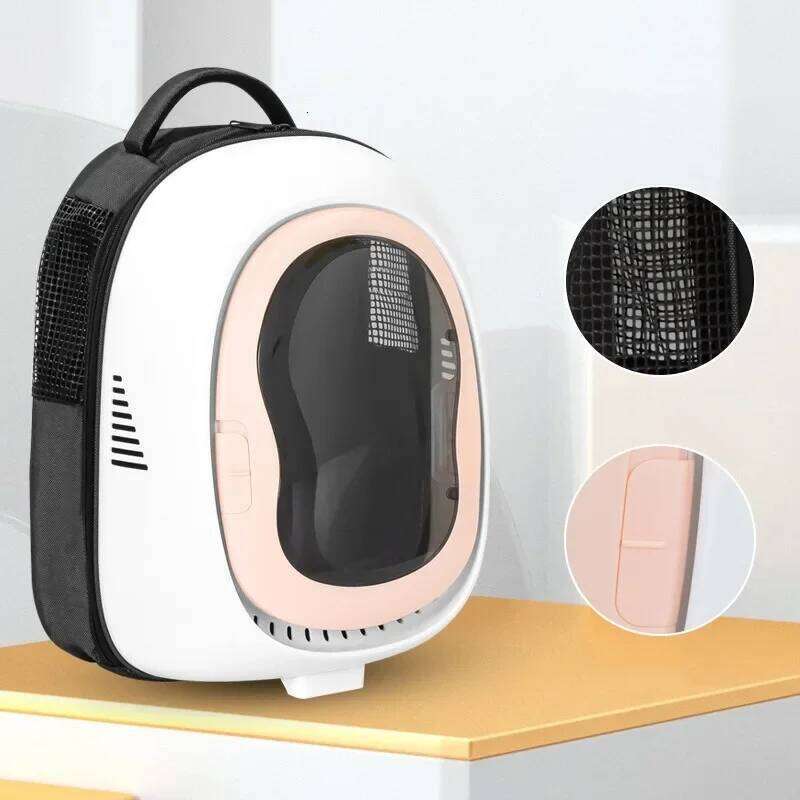 Fashion Cat Transparent Capsule Backpack Small Animal Puppy Kitty Bird Breathable Travel Pet Carrier 26H0130
