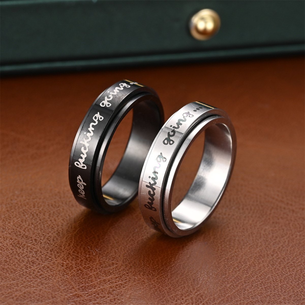 Fashion New Niche Smooth Matte Rotatable Keep Fucking Going... Exclusive