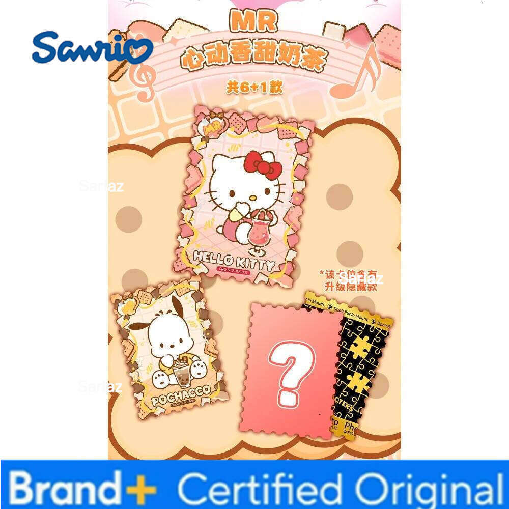 Sanrio Original Kabao Collection Pochacco Pompompurin Rare and Lovely Party Cards Anime Fan Favorite Gifts Treasure Toys H260130