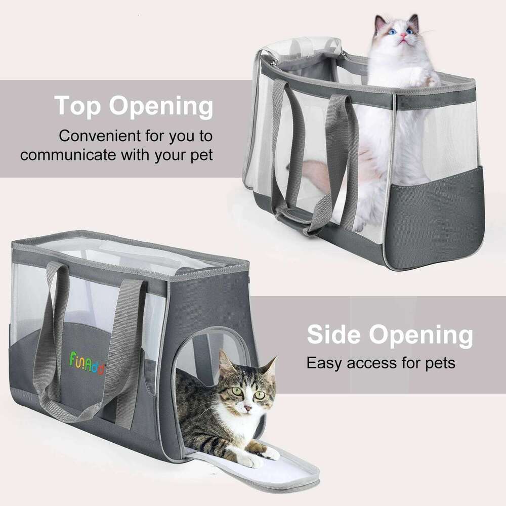 FUNADD 44 30.5 x 20.5cm Portable Breathable Pet Outdoor Shoulder Tote Crossbody Handbag Dog Cat Bag 26H0130