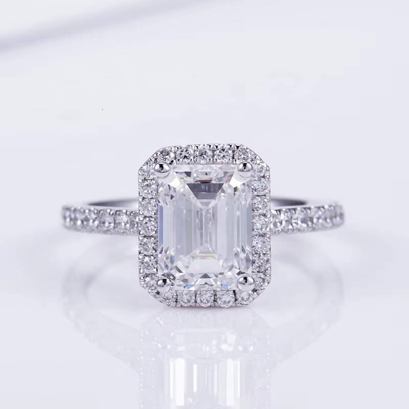 Hip Hop Jewelry With IGI Certificate Engagement Ring PT950 Lab Grown Diamond Wedding Ring
