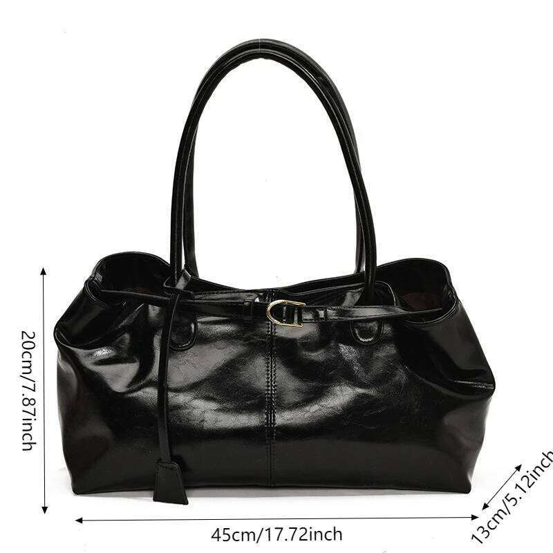 Vintage Handbag for Women Large Capacity 2026 New Underarm Commuting Fashion Female Casual Single Shoulder Tote Bag Handbags Z260130