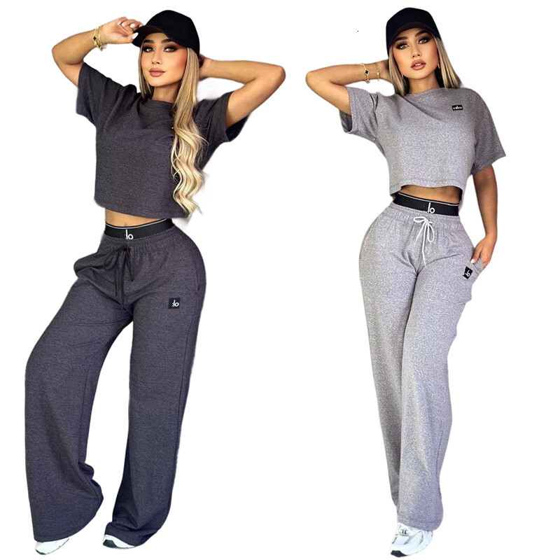 Designer Womens Tracksuits 2 Two Piece Set New Pattern Printed Long Slimming Tops And Pants Outfits For 2026 Spring Autumn