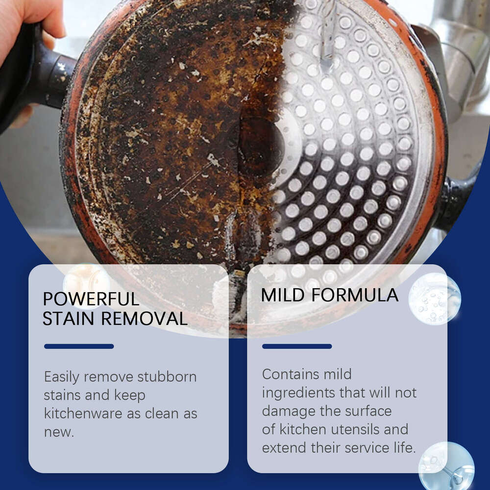 Jaysuing Kitchenware Cream Kitchen Pot Bottom Rust Black Scale Heavy Oil Stain Remover Cleaner S260130