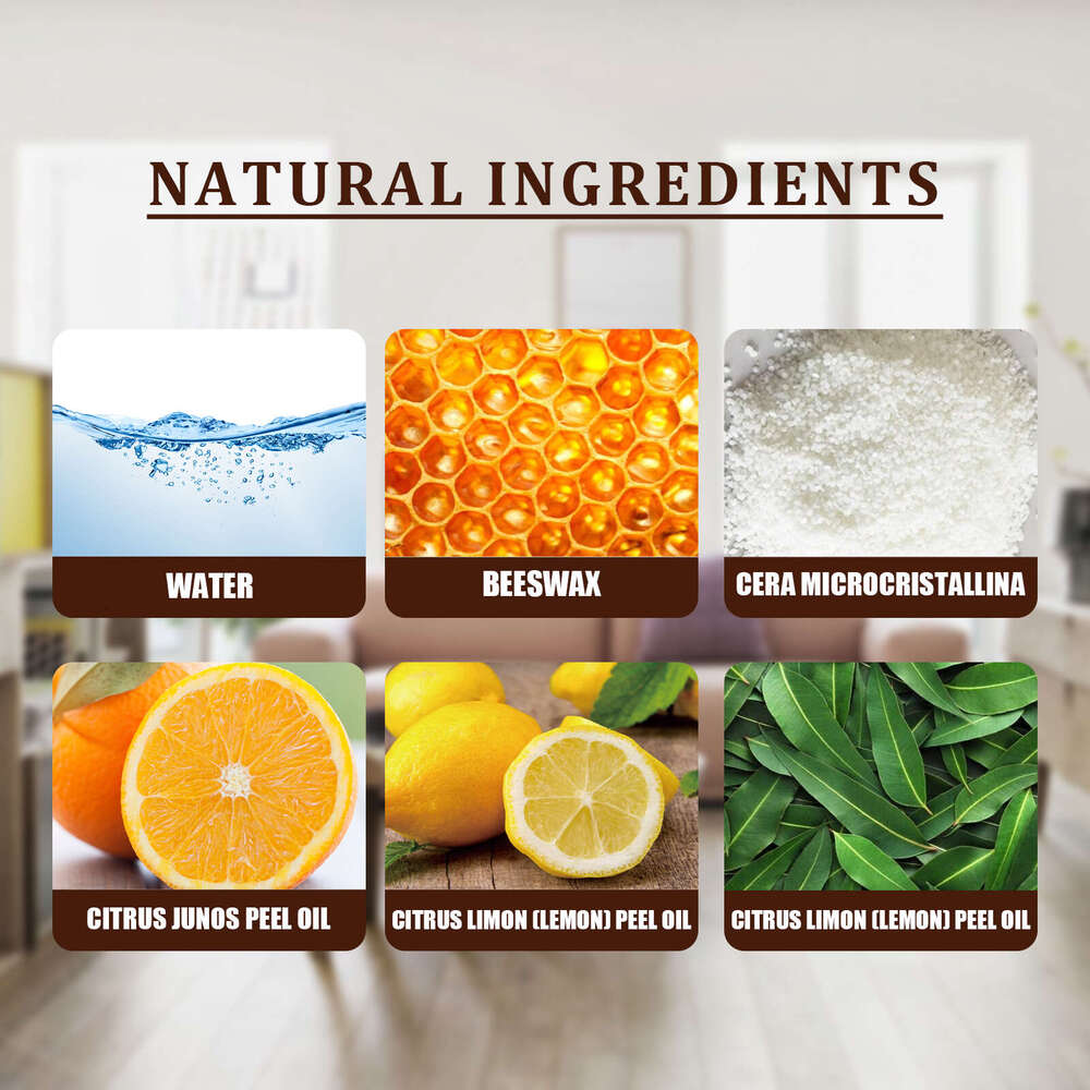 Jue-Fish Solid Floor Stain Removal Maintenance Care Red Wood Furniture Polishing Wax S260130