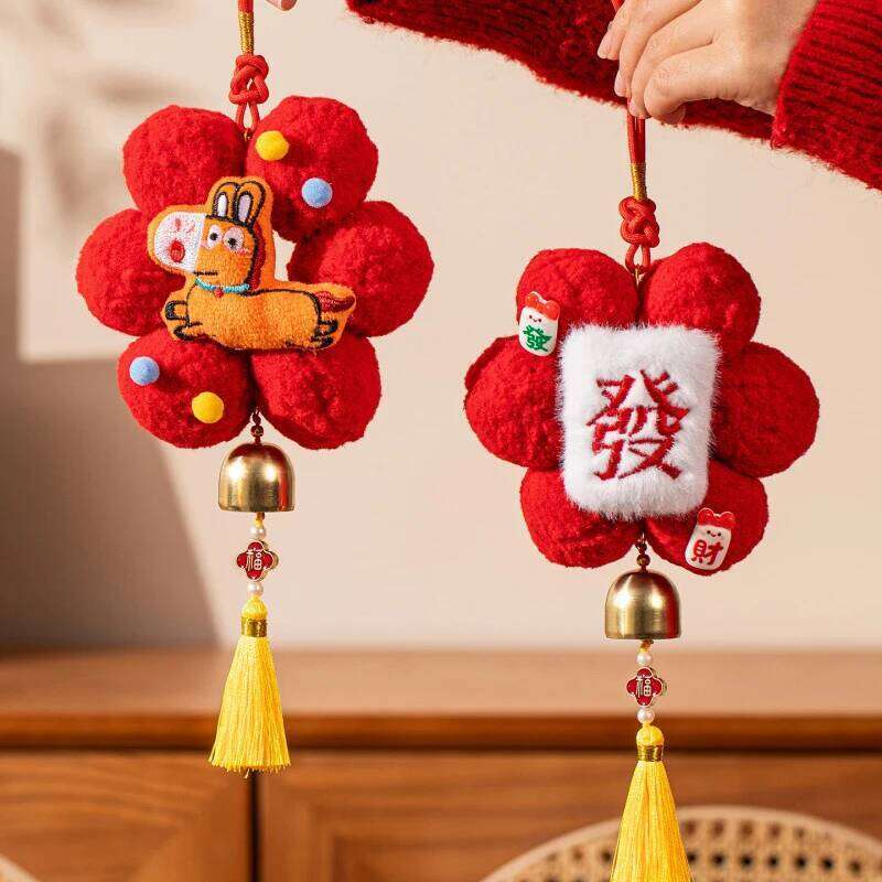 Bag Accessories 2026 New Decoration Horse Year Door Pendant With Tassel Chinese Spring Festival Tet Hanging Ornament